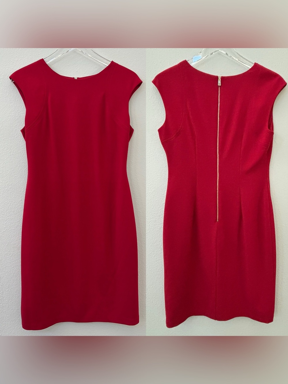 Vince Camuto red sleeveless sheath cocktail dress - size 8